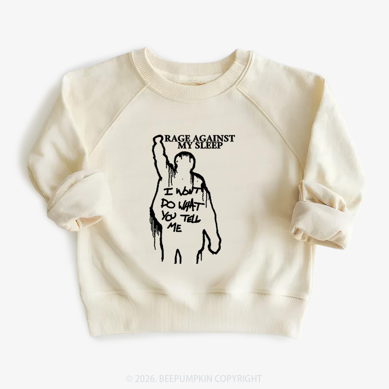Rage Against My Sleep Kid's Sweatshirt 7