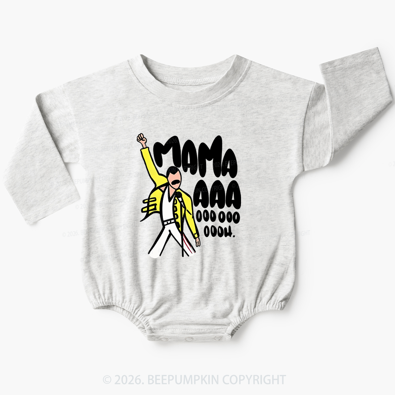 Mama Aaa Oooh Baby Bubble Romper Beepumpkin 8