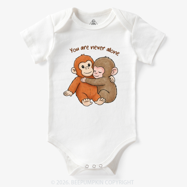 You Are Never Alone Punch Monkey Bodysuit