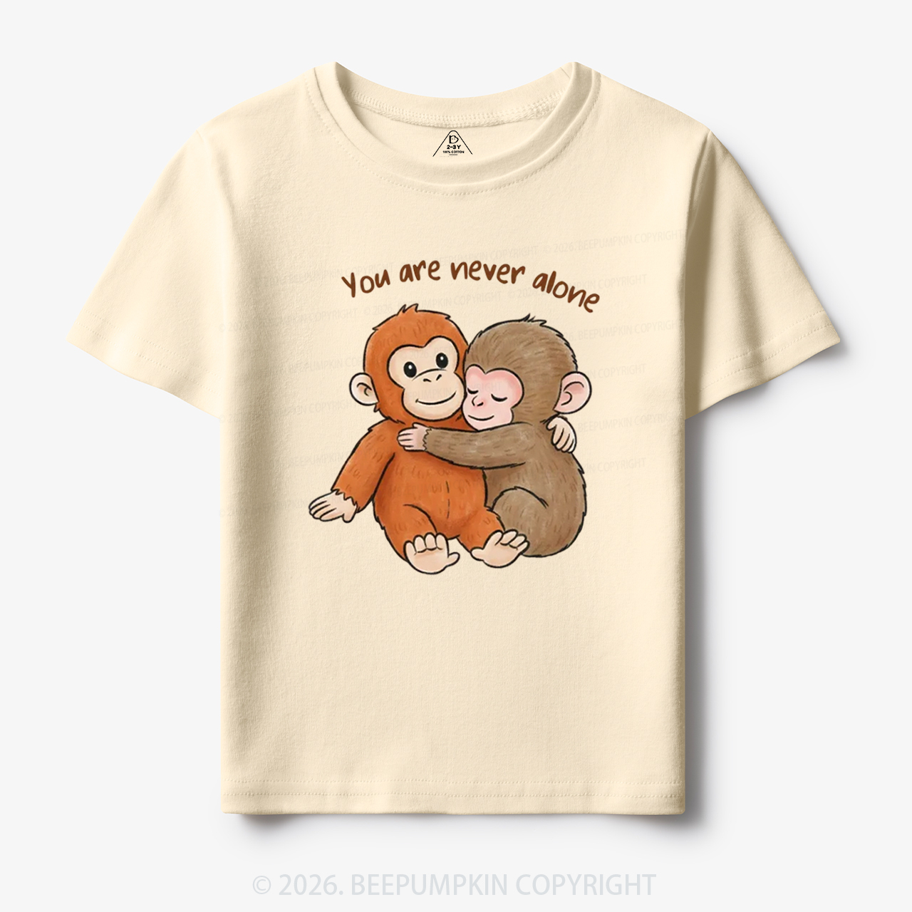 You Are Never Alone Punch Monkey Toddler&Kid's Tees