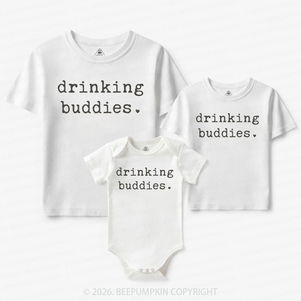 Drinking Buddies Matching Tees For Siblings