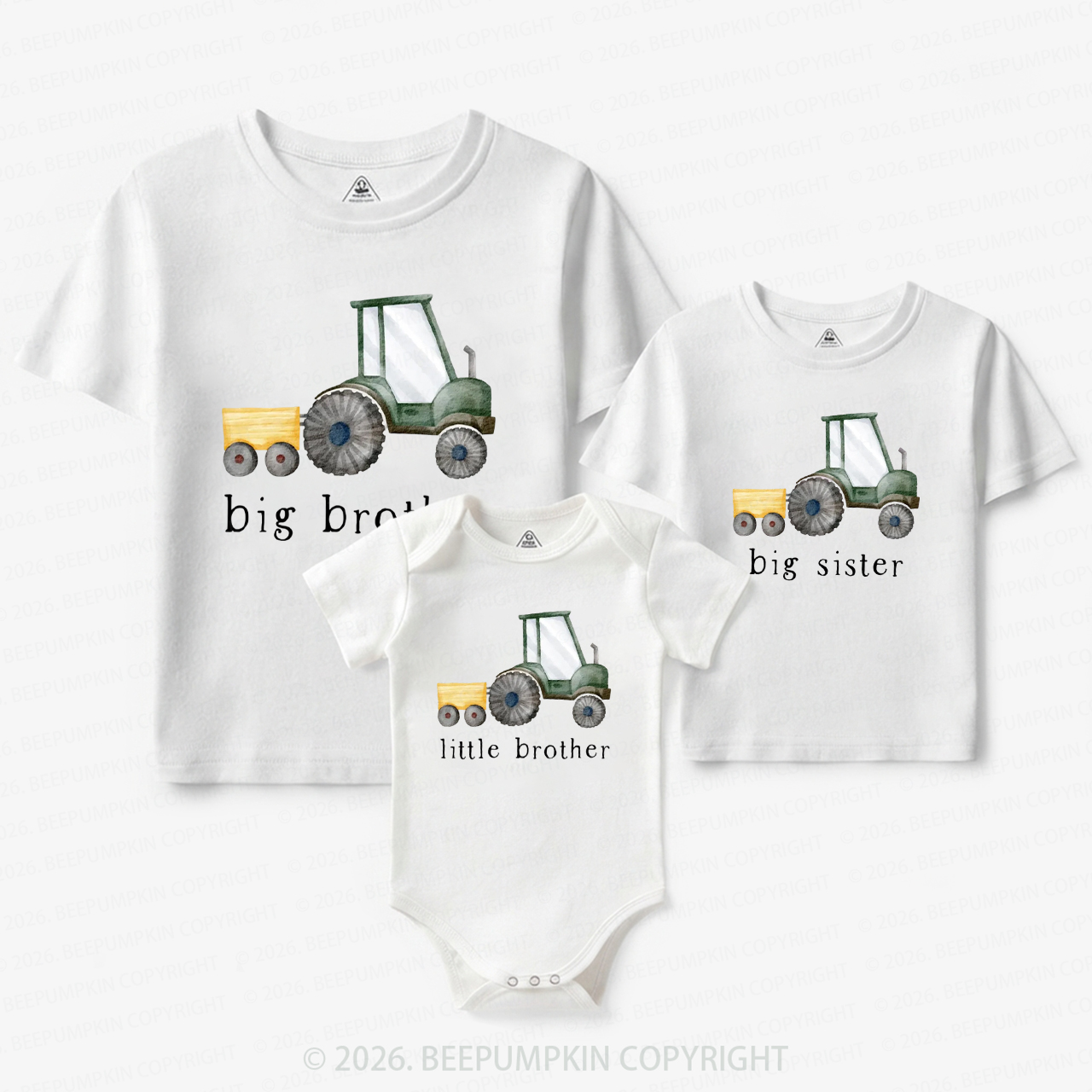 Tractor Country Matching Tees For Siblings