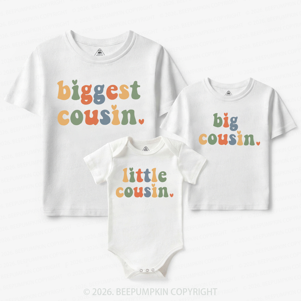 Colorful Cousin Crew Matching Tees For Siblings