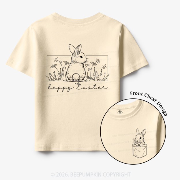 Happy Easter Spring Flowers Toddler&Kid's Tees