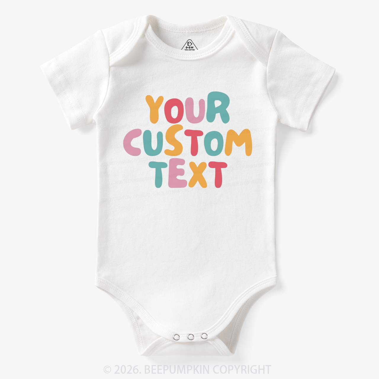 Personalized Retro Your Text Bodysuit