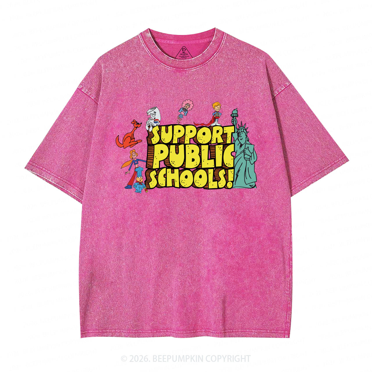 Support Public Schools Washed T-Shirts