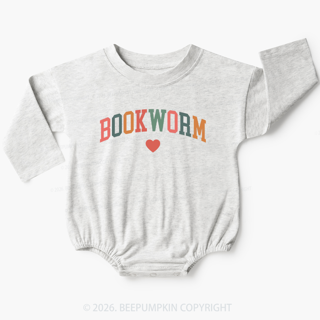 Bookworm Reading Baby Bubble Romper