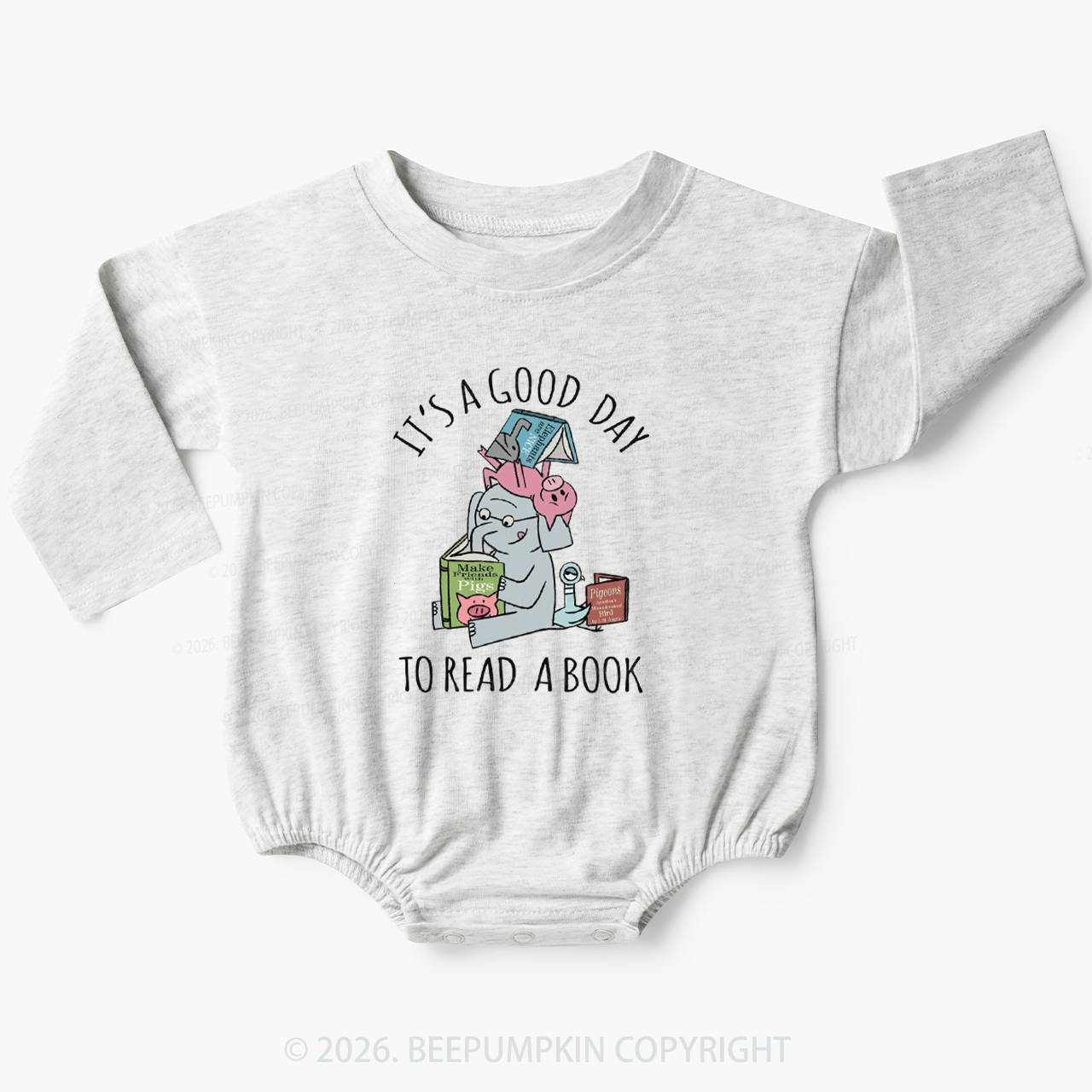 It's A Good Day To Read A Book Baby Bubble Romper