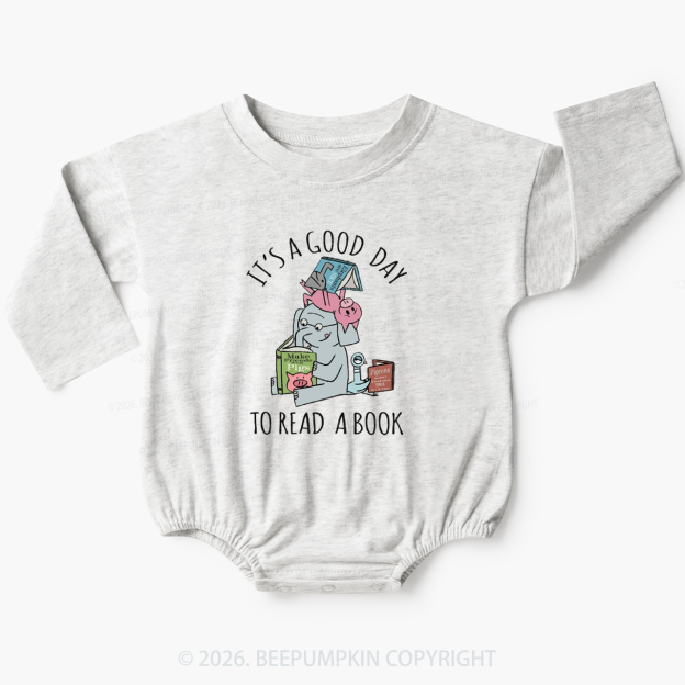 It's A Good Day To Read A Book Baby Bubble Romper