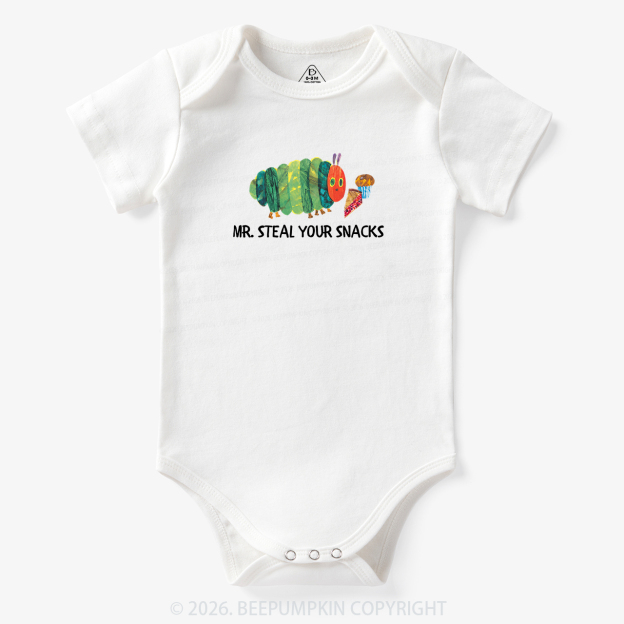 Hungry Little Caterpillar Mr Steal Your Snacks Bodysuit