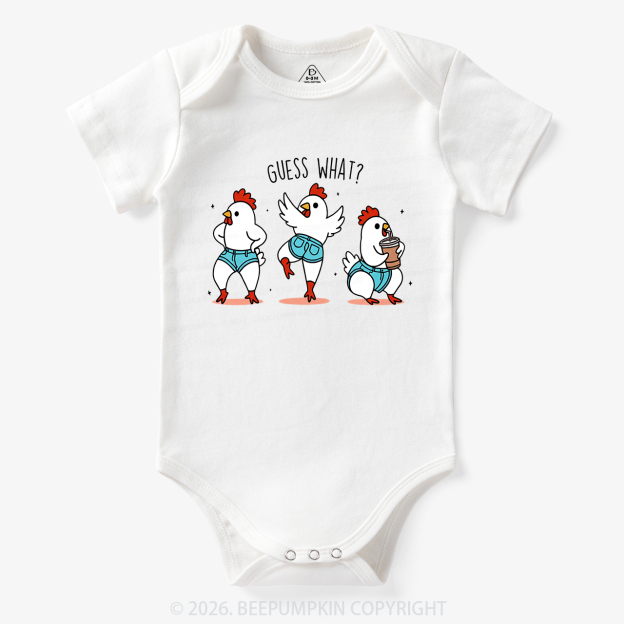 Guess What Chicken Butt Funny Western Bodysuit