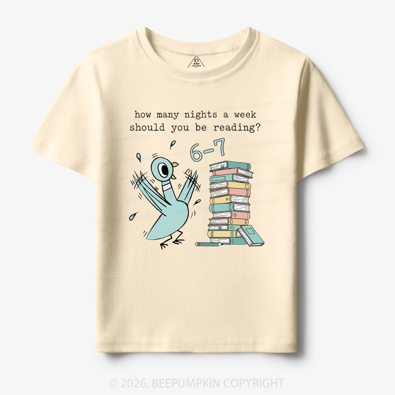 How Many Nights A Week Should You Be Reading 6-7 Toddler&Kid's Tees