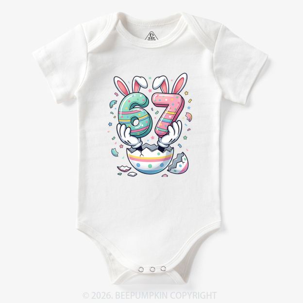 67 Easter Bunny Funny Bodysuit