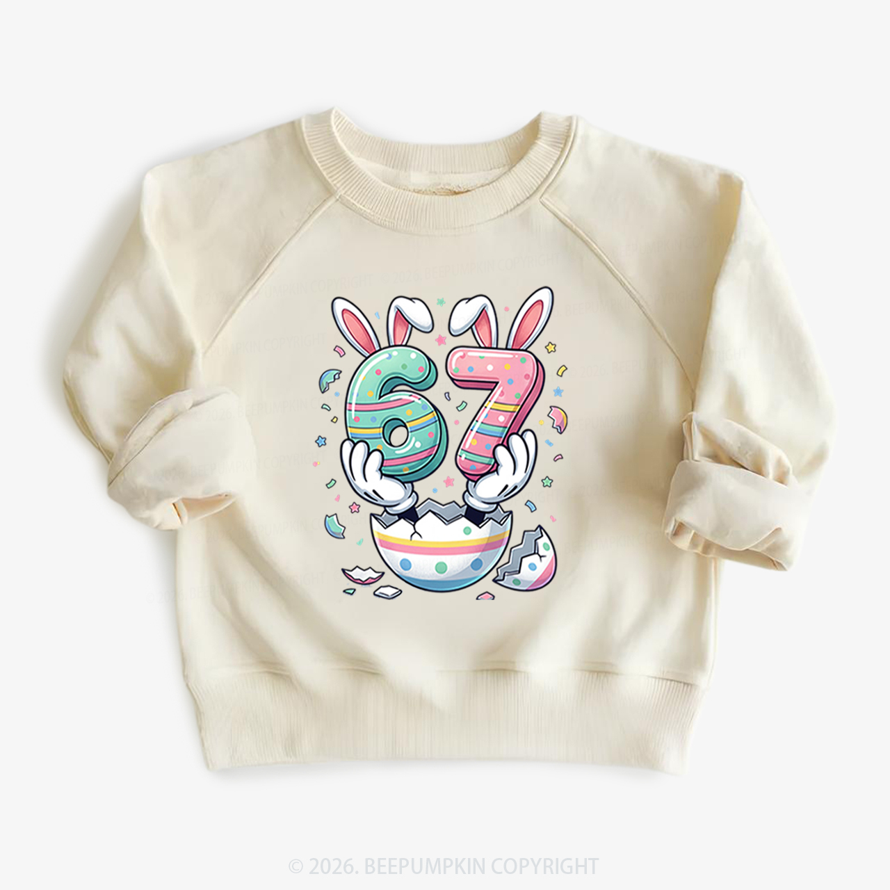 67 Easter Bunny Funny Kid's Sweatshirt