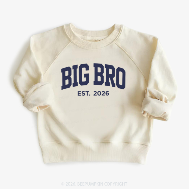 Big Bro Est 2026 Kid's Sweatshirt