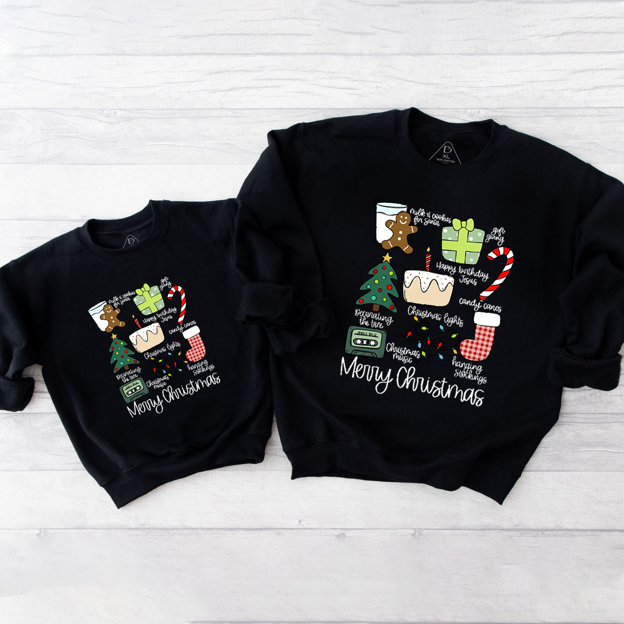 Merry Christmas Retro Holiday Family Christmas Sweatshirt