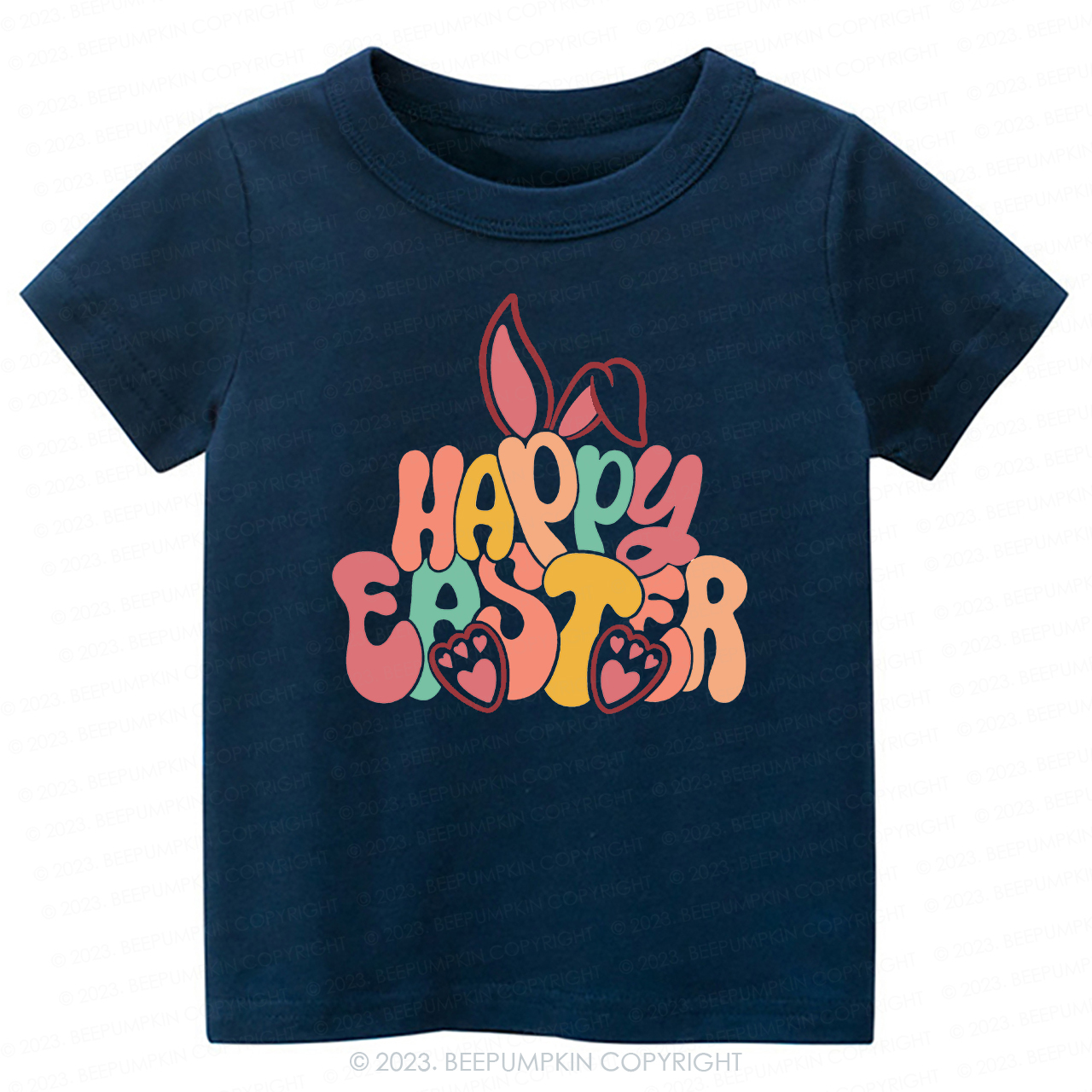Retro  Happy Easter -Toddler Tees