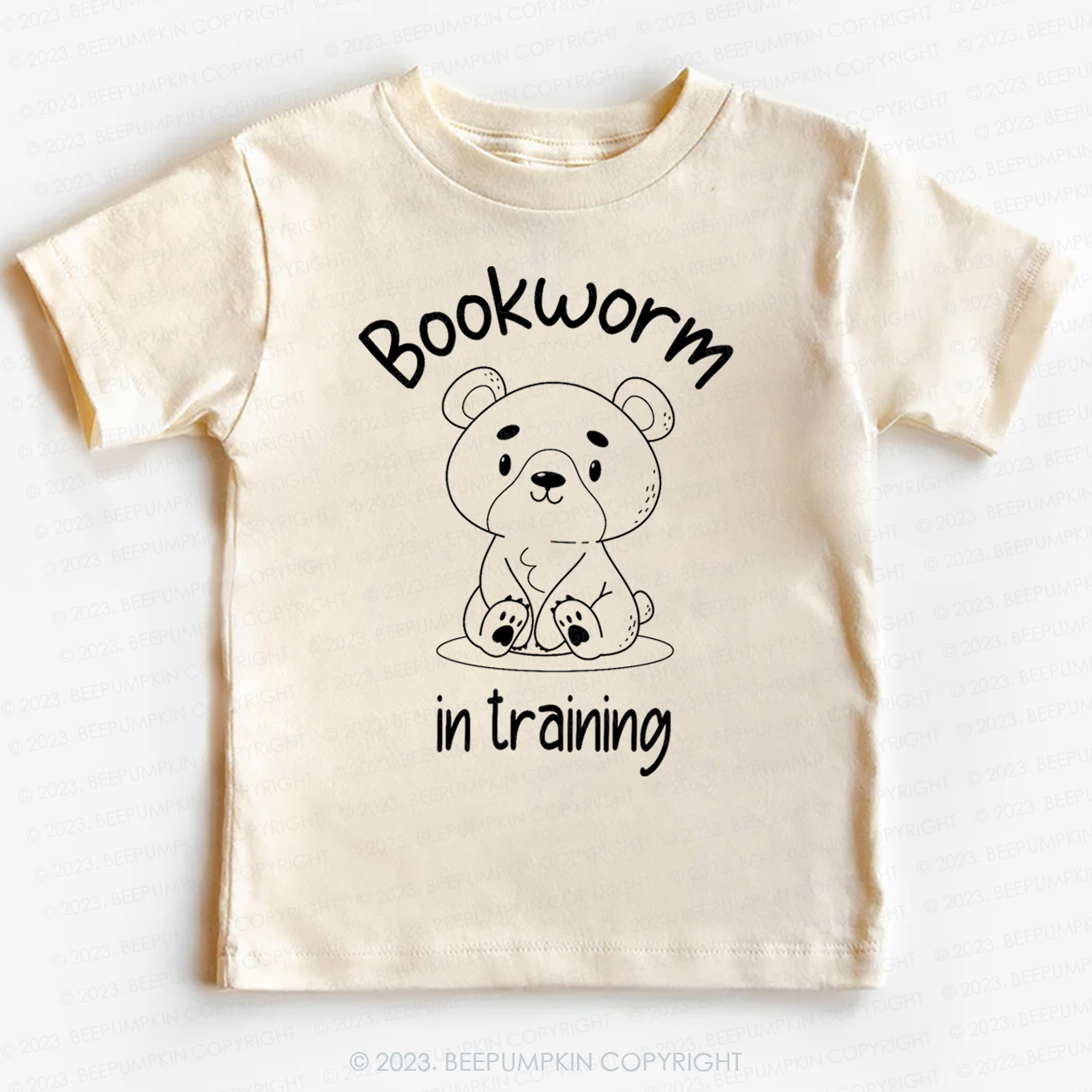 Bookworm In Training Bear Kids Shirt
