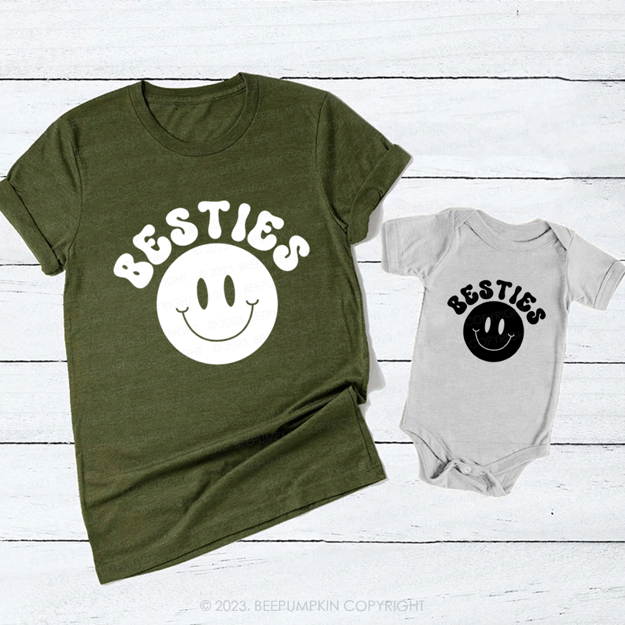 Mom And Me Besties T-Shirts For Mom&Me