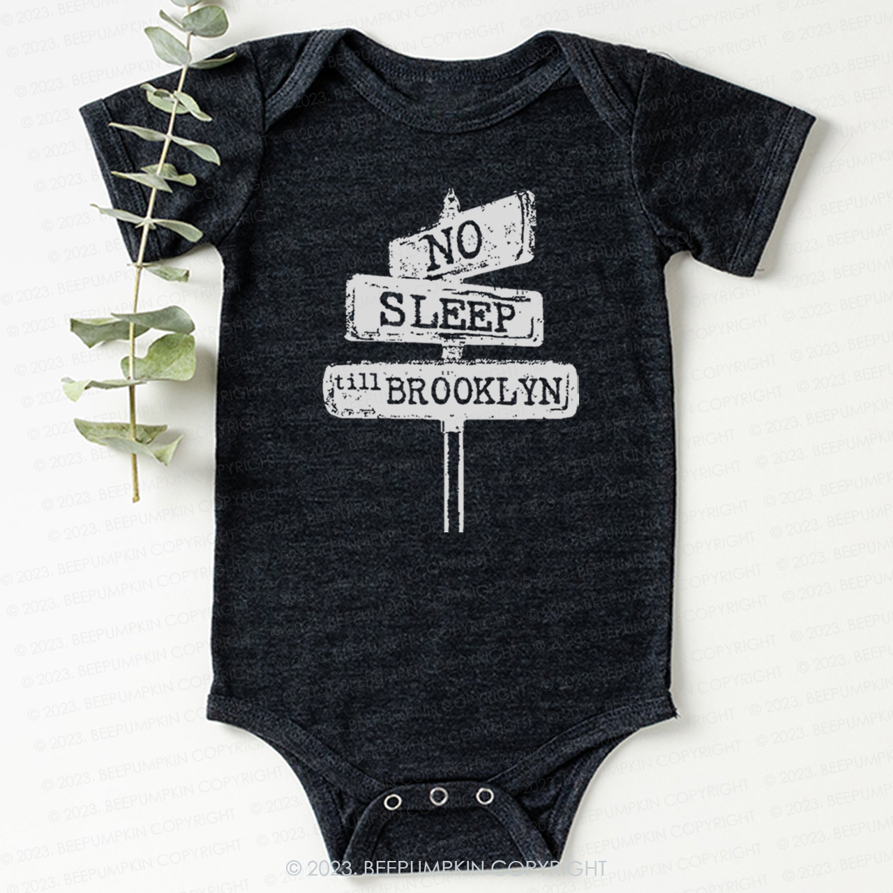 No Sleep Till Brooklyn Bodysuit For Baby