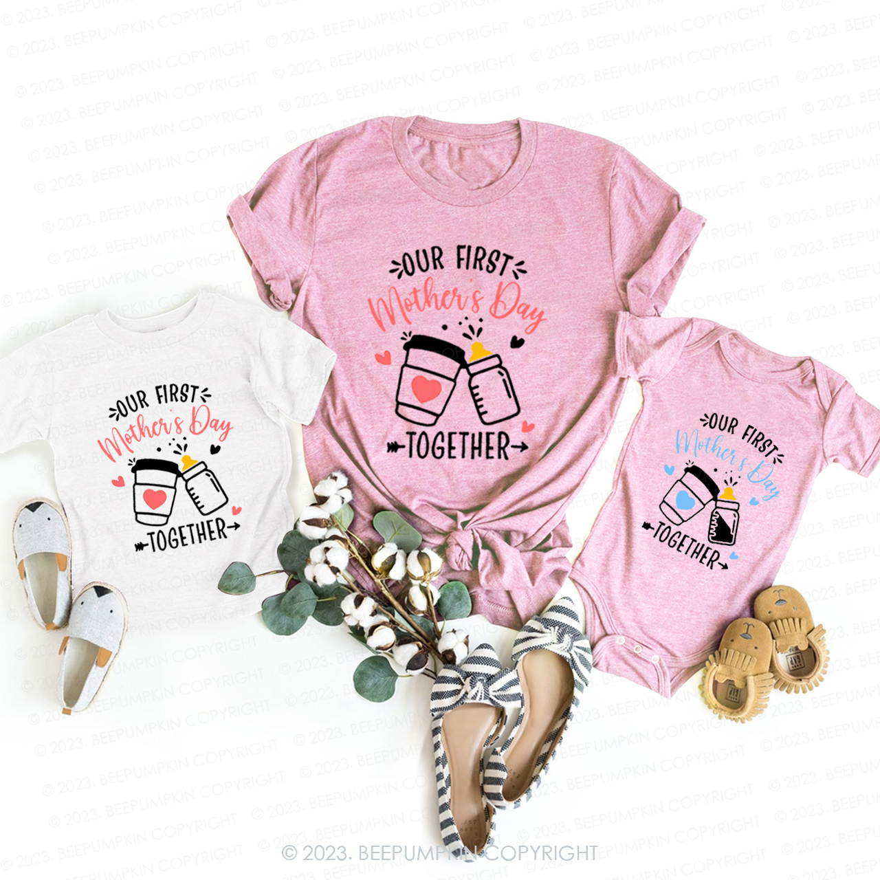 Our First Mothers Day Together T-Shirts For Mom&Me