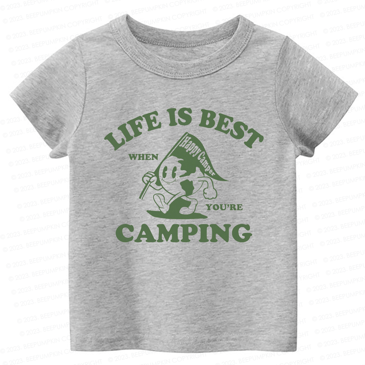 Life Is Best When You're Camping Kids Shirt