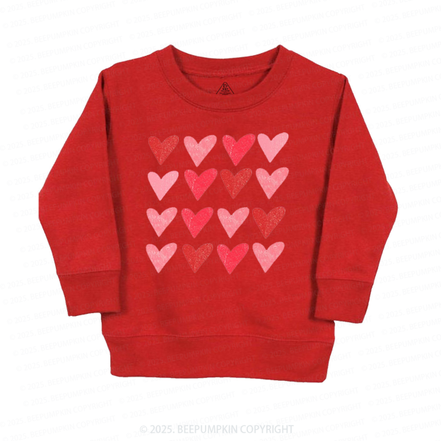 Heart Valentine's Day Kid's Sweatshirt
