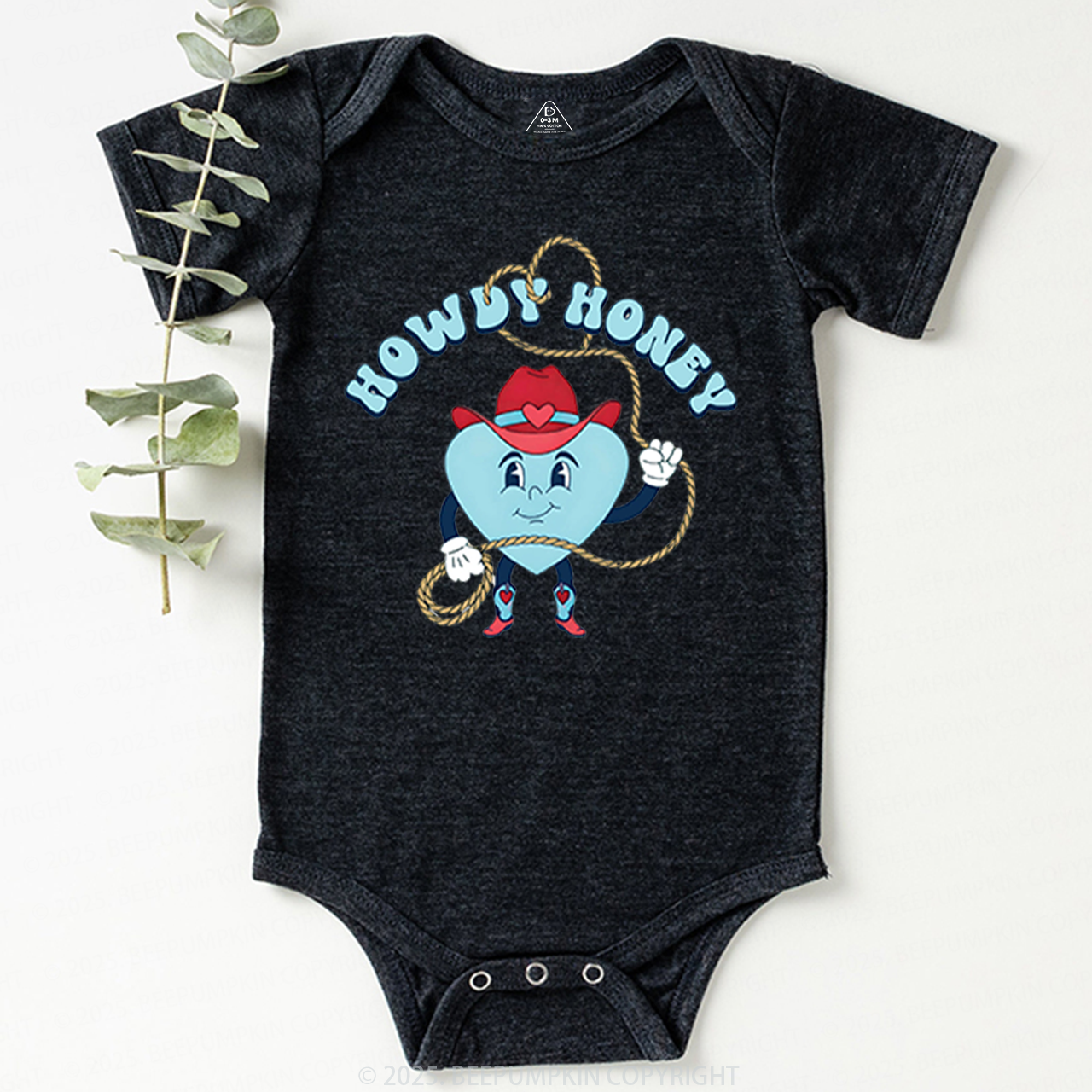 Howdy Honey Valentine's Day Bodysuit Beepumpkin