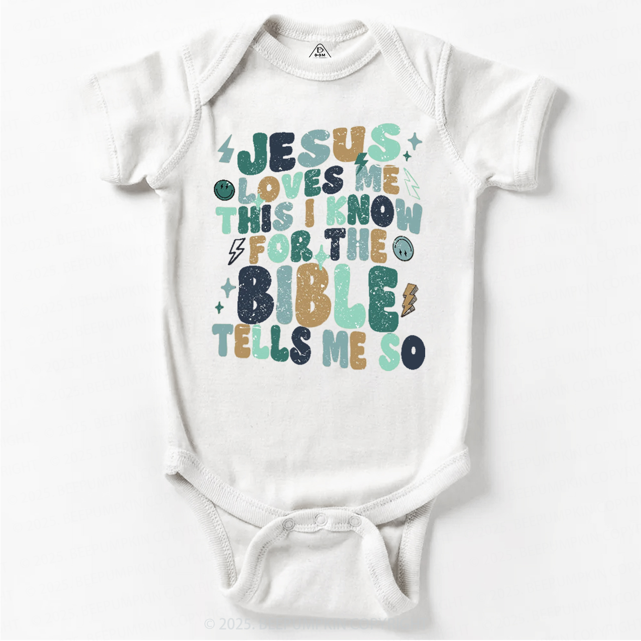 Jesus Loves Me Bodysuit Beepumpkin