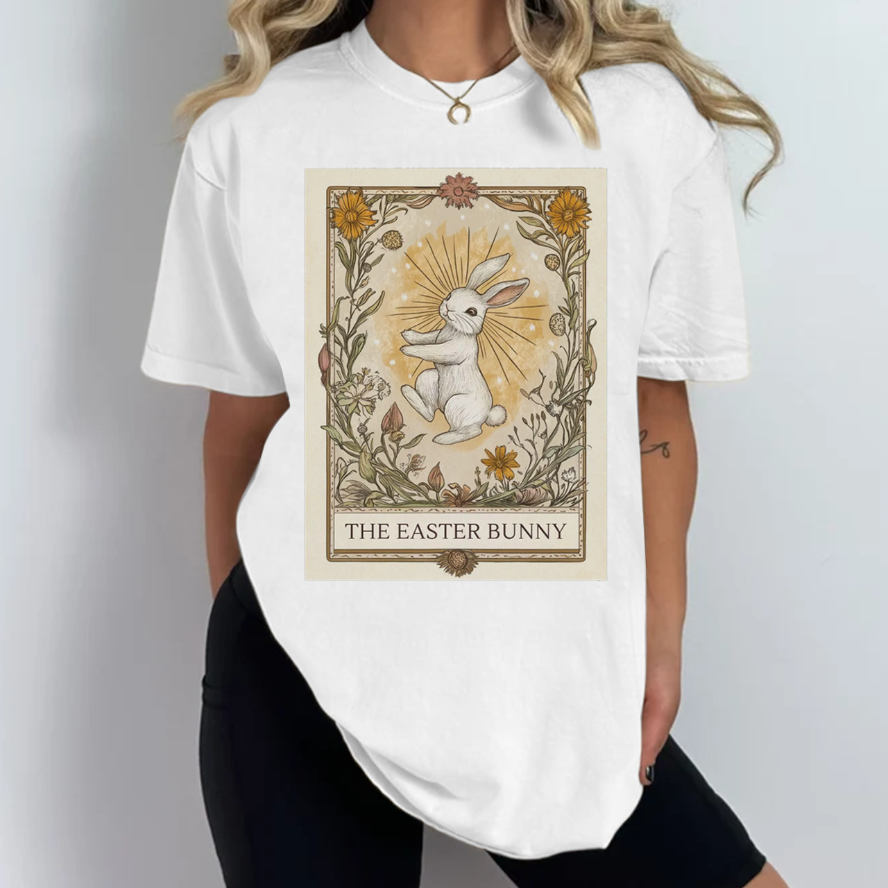 Easter Bunny Tarot Card Lover Mama T-Shirts