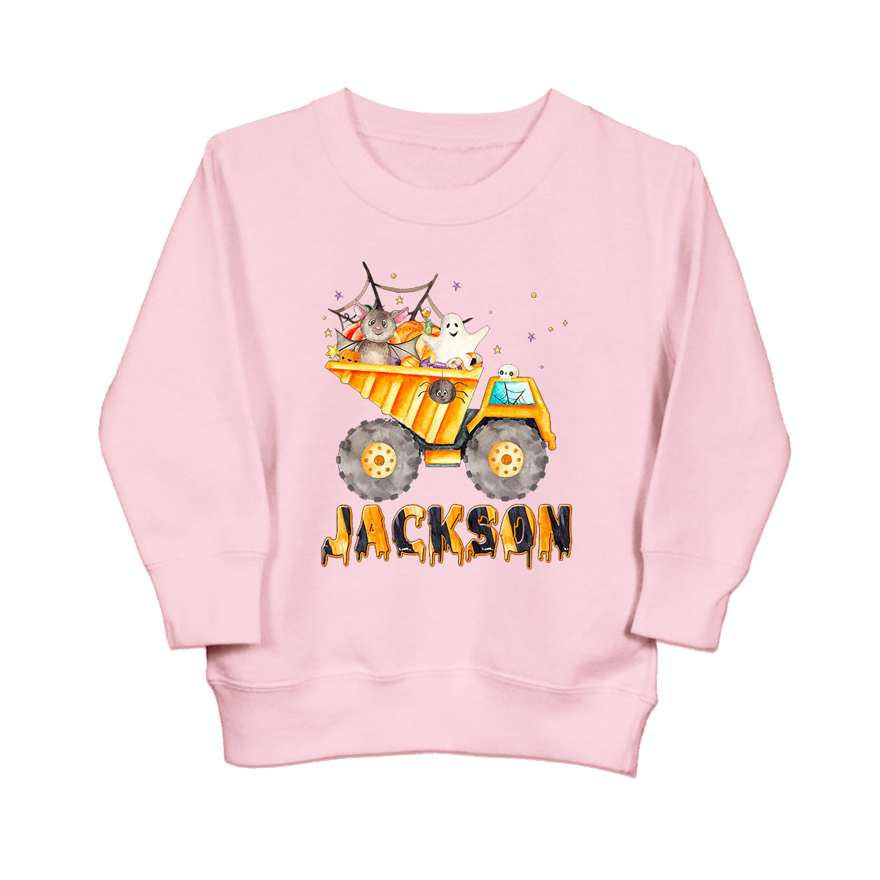 Personalized Dump Truck Kids Sweatshirt