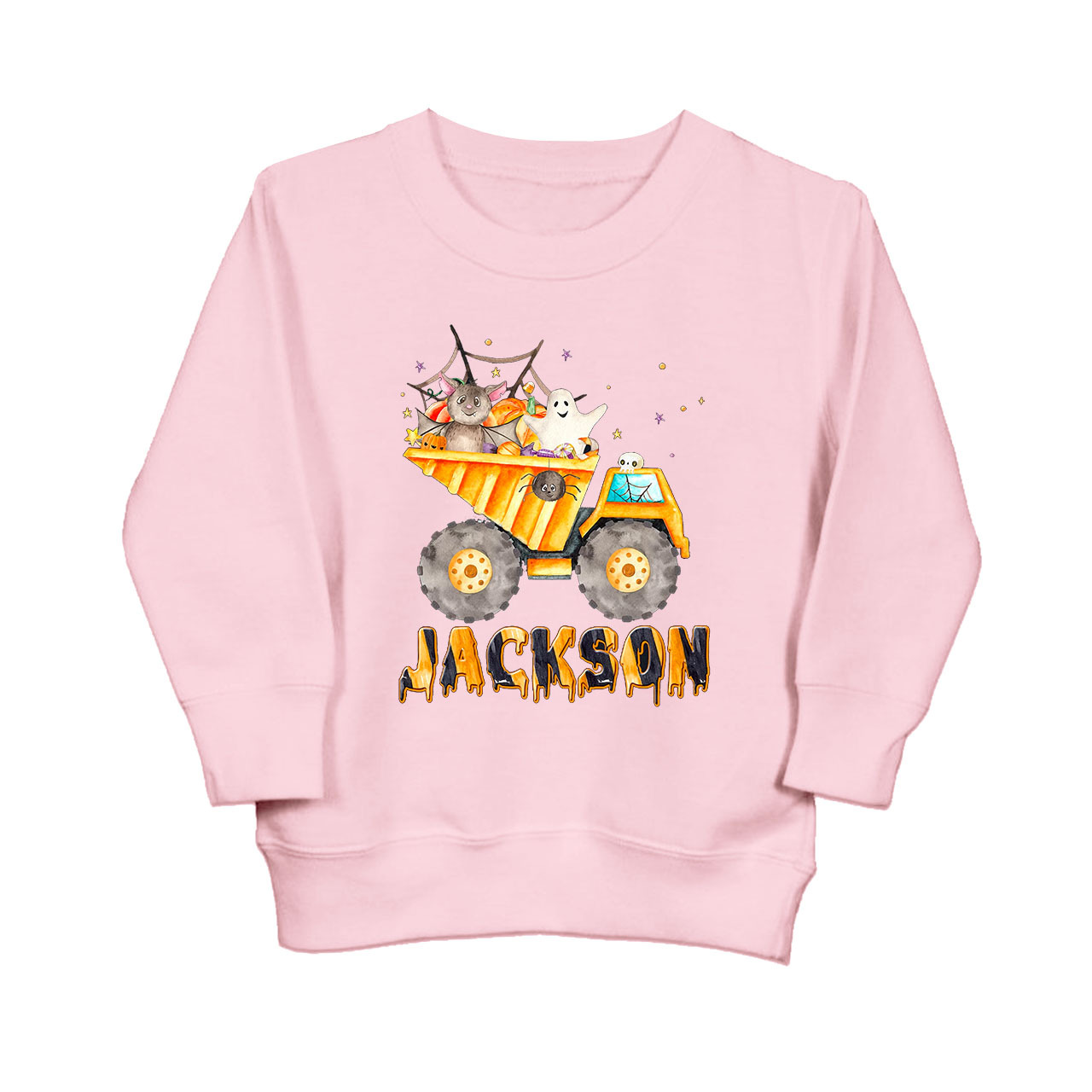 Personalized Dump Truck Kids Sweatshirt
