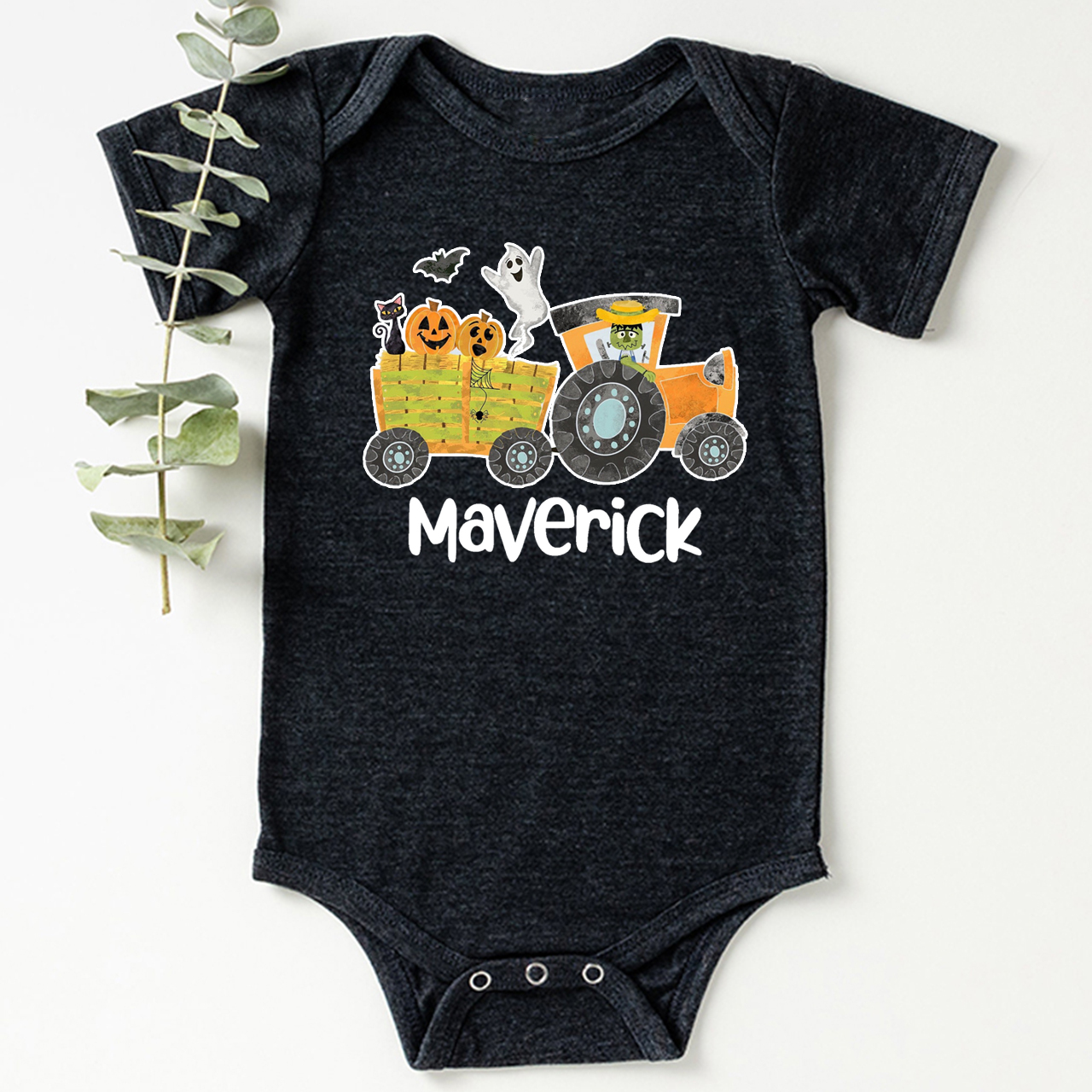 Personalized Cute Hayride Halloween Bodysuit For Baby