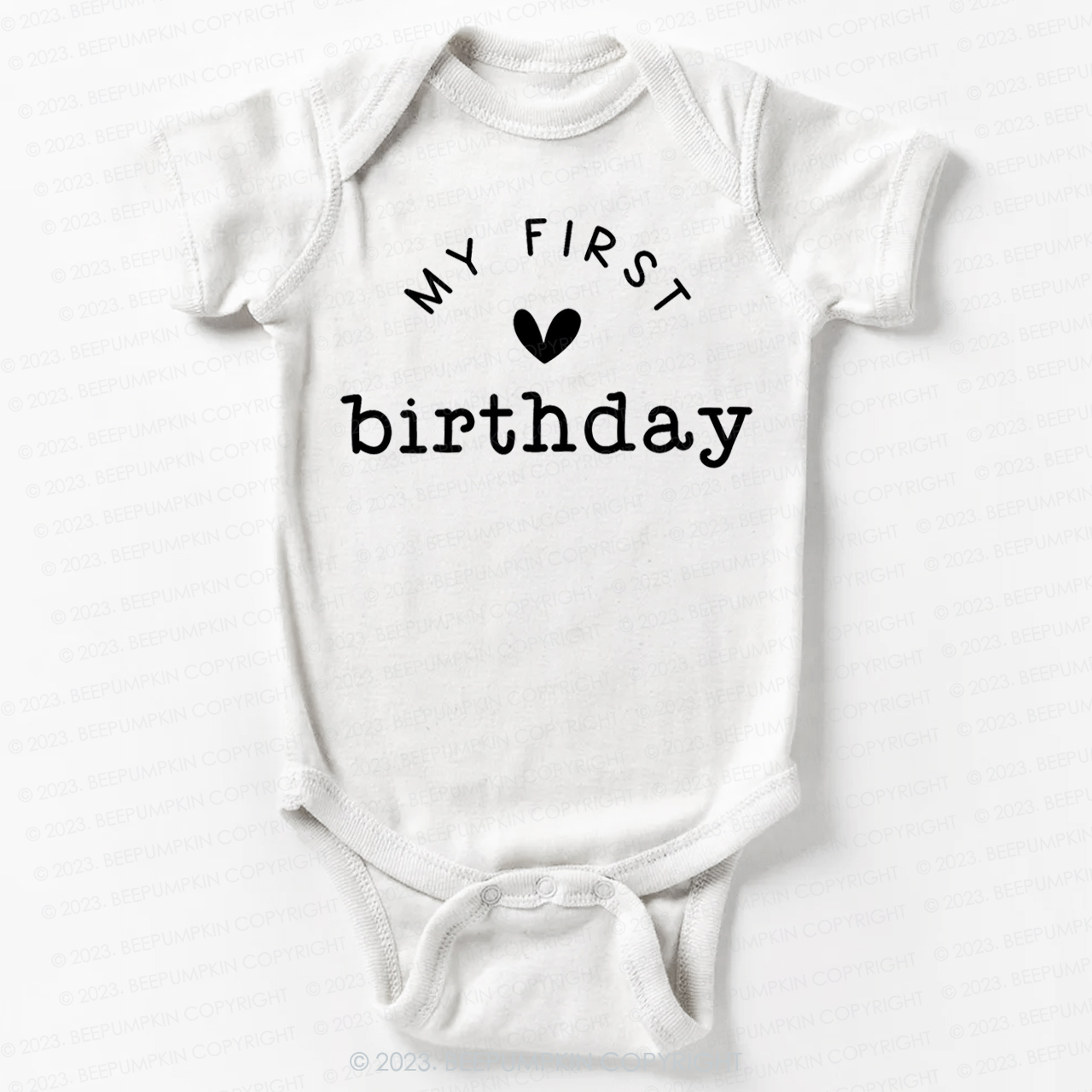 My First Birthday Bodysuit For Baby