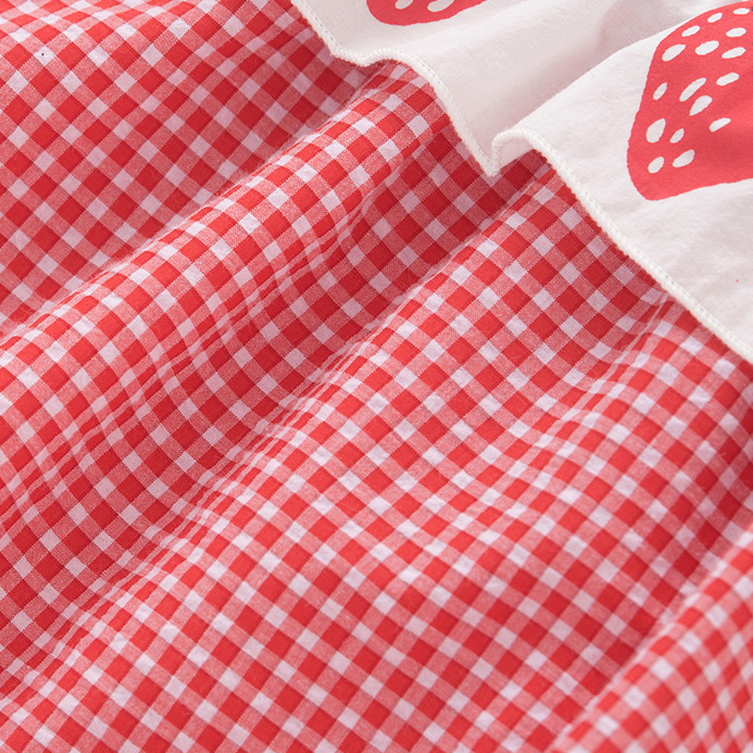 Strawberry Plaid Valentine's Day Baby Coming Home Bodysuit