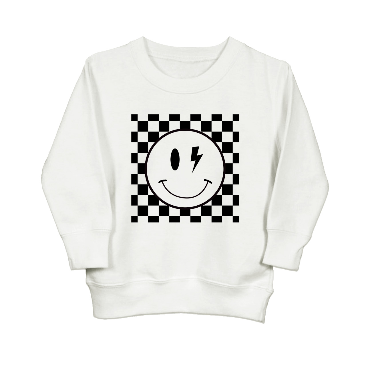 Happy Day Grid Shirt For Kids Sweatshirt