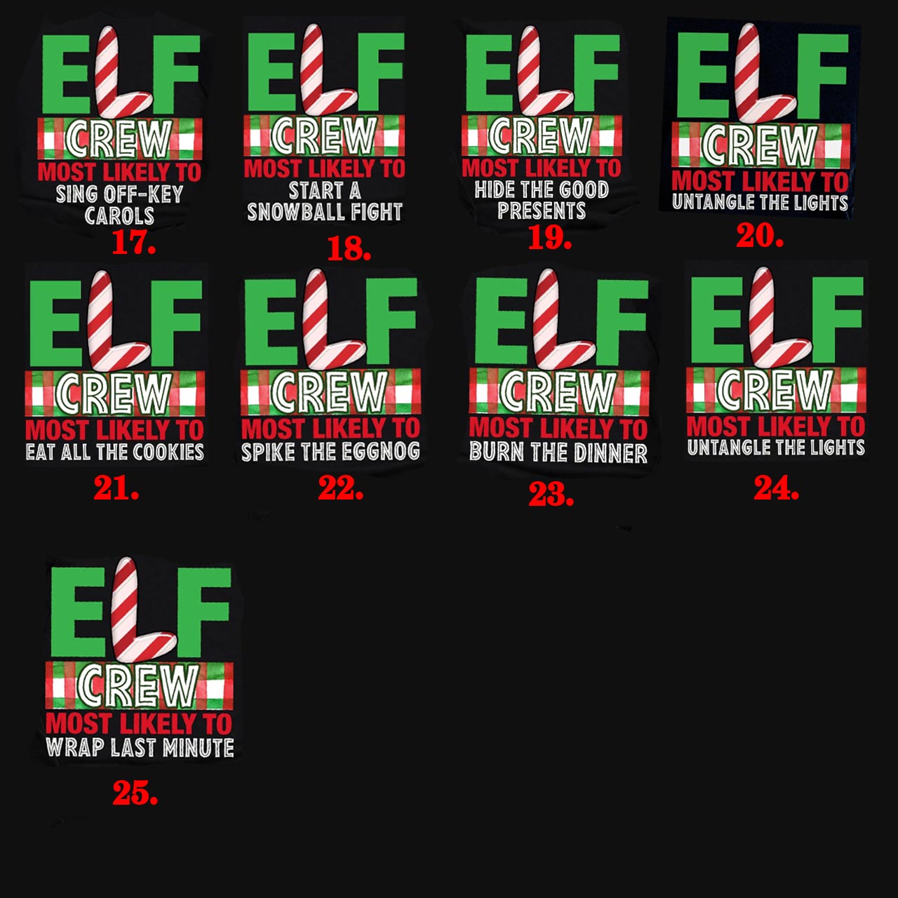 Personalized Elf Most Likely To Family Matching T-Shirts Beepumpkin