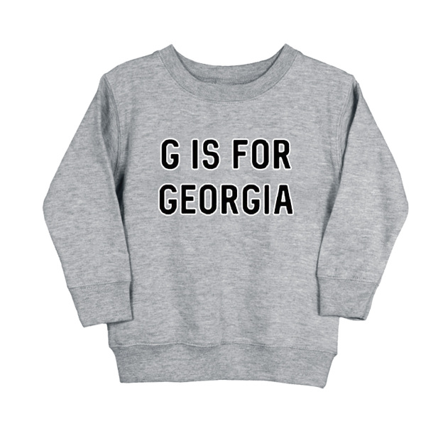 G is for Georgia Toddler Kids Sweatshirt