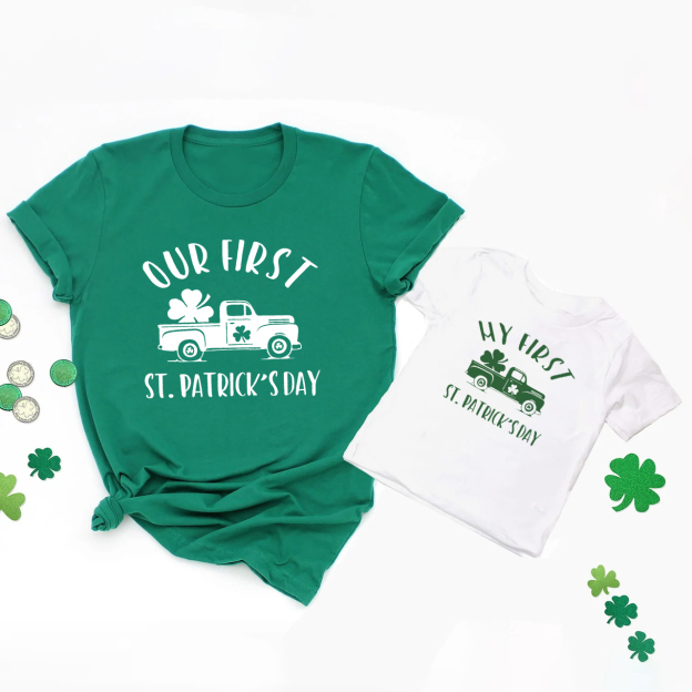 First St Patrick's Day Matching Shirts
