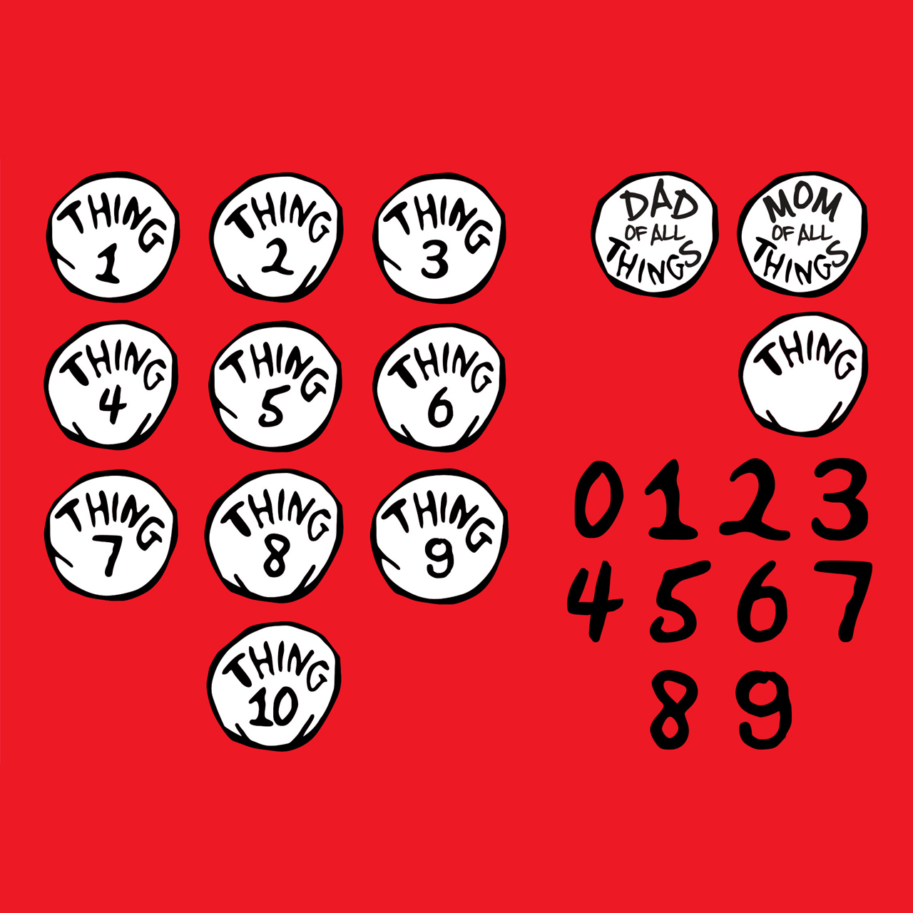 Personalized Thing Family Matching Hoodie Set