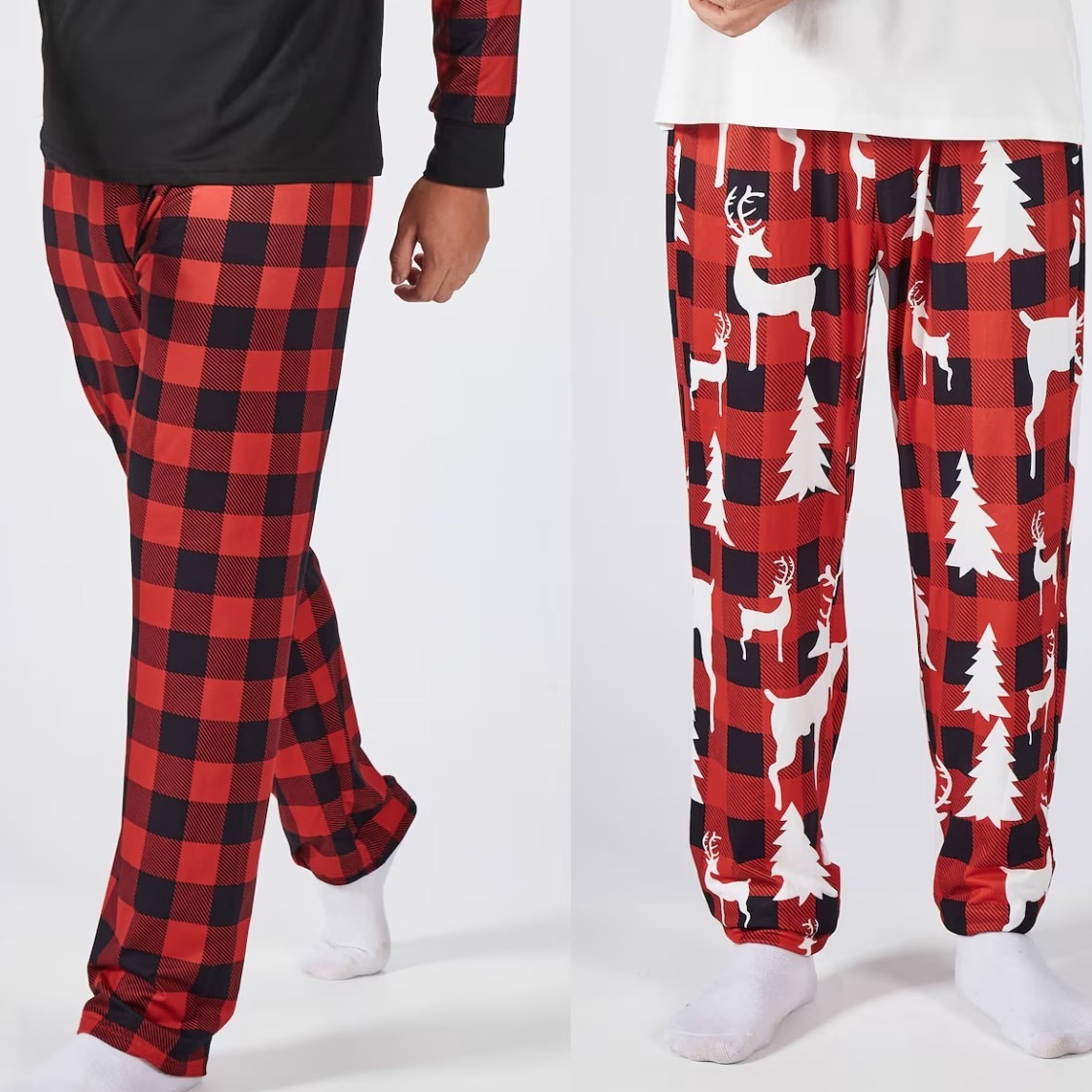 Full Size Christmas Plaid Family Matching Pajama Pants