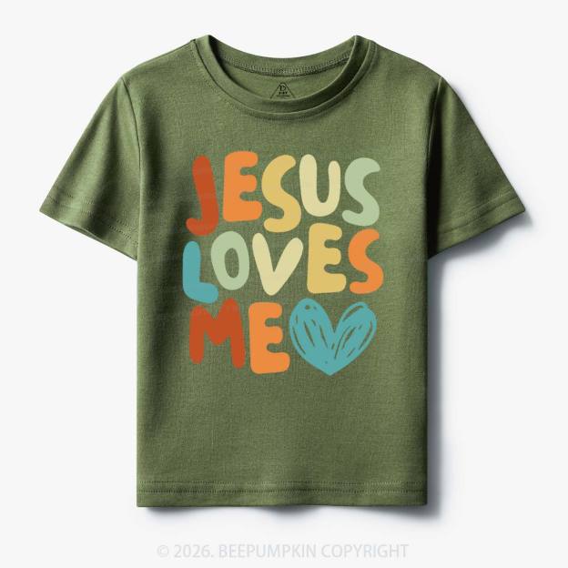 Jesus Loves Me Christian Toddler&Kid's Tees