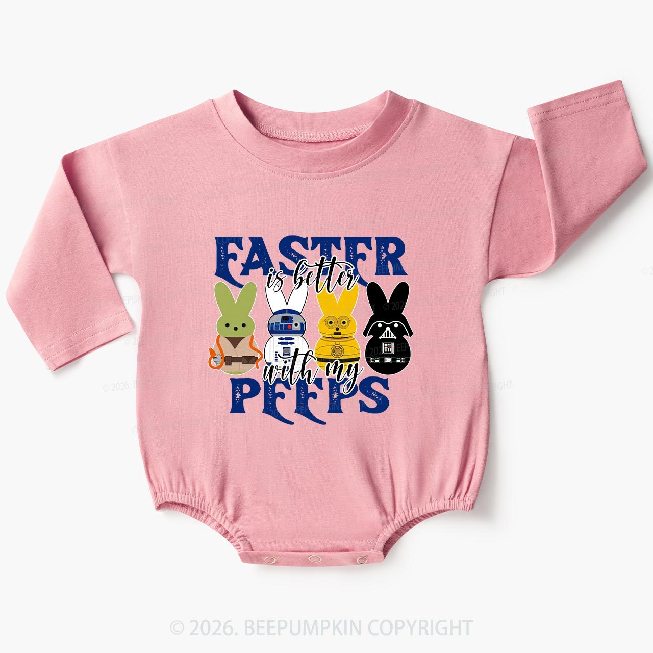 Easter Is Better With My Peeps Baby Bubble Romper