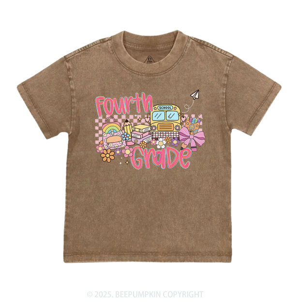 Personalized Happy School Journey Toddler&Kids Washed Tees