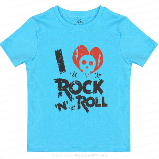 I Love Rock N Roll Toddler&Kids Tees 8