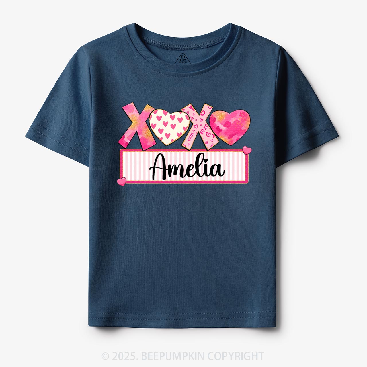 Personalized Xoxo Name Toddler&Kid's Tees Beepumpkin