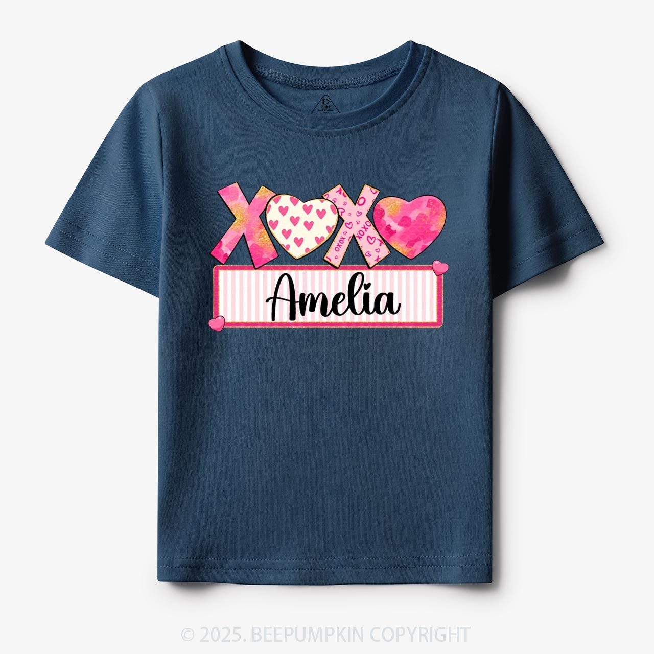 Personalized Xoxo Name Toddler&Kid's Tees Beepumpkin