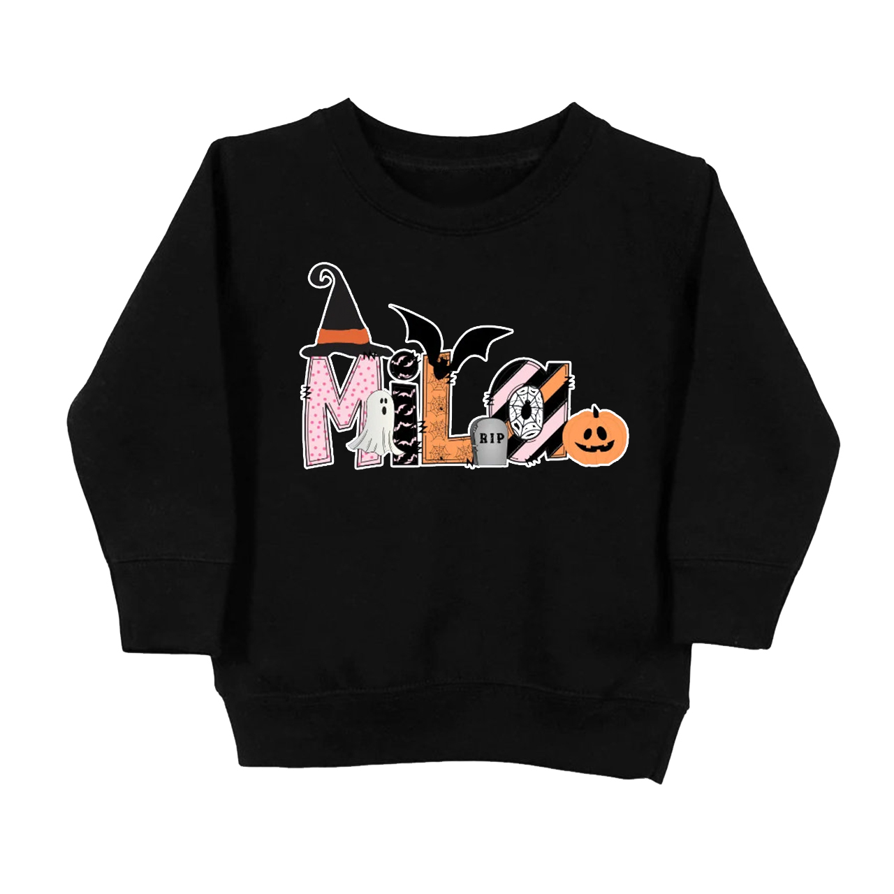 Personalized Halloween Name Kids Sweatshirt