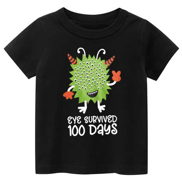 Eye Survived 100 Days Toddler&Kids Tees 