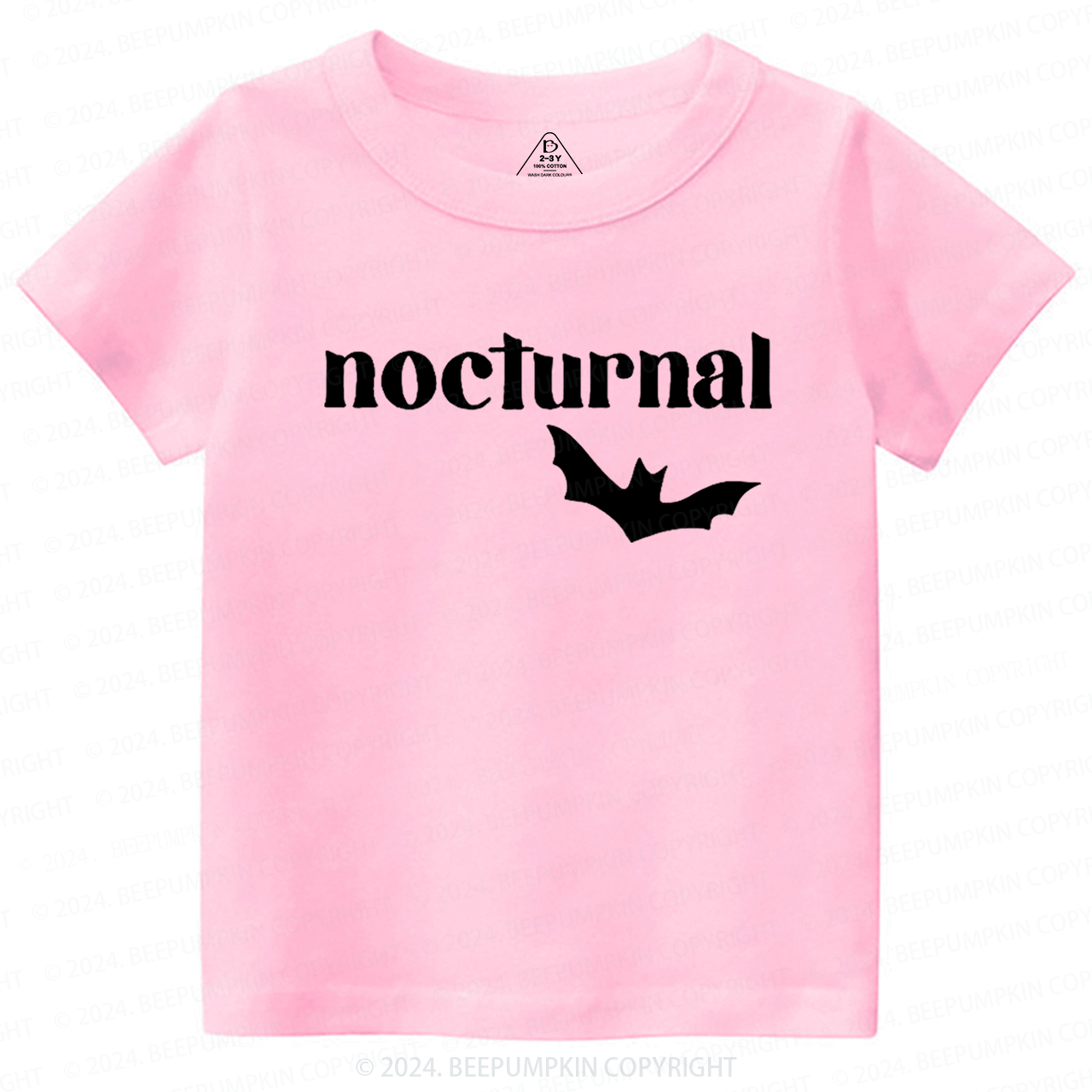 Nocturnal Halloween Bat Toddler&Kids Tees 